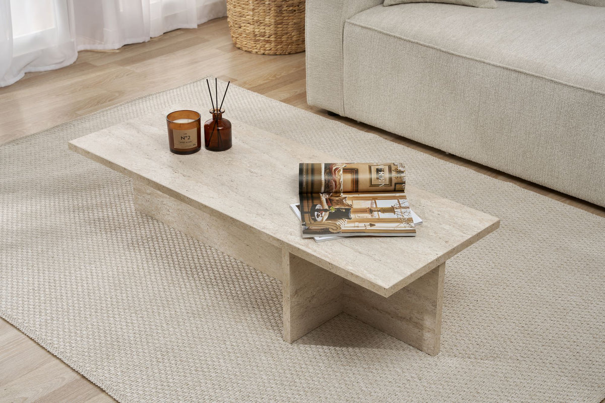 Rani Home Orta Sehpa Traverten 120 Cm AB-5299