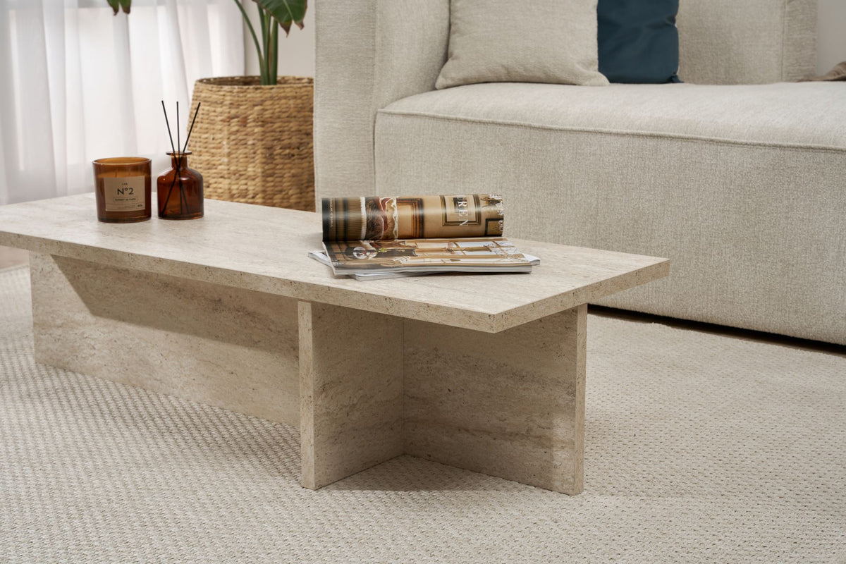 Rani Home Orta Sehpa Traverten 120 Cm AB-5299
