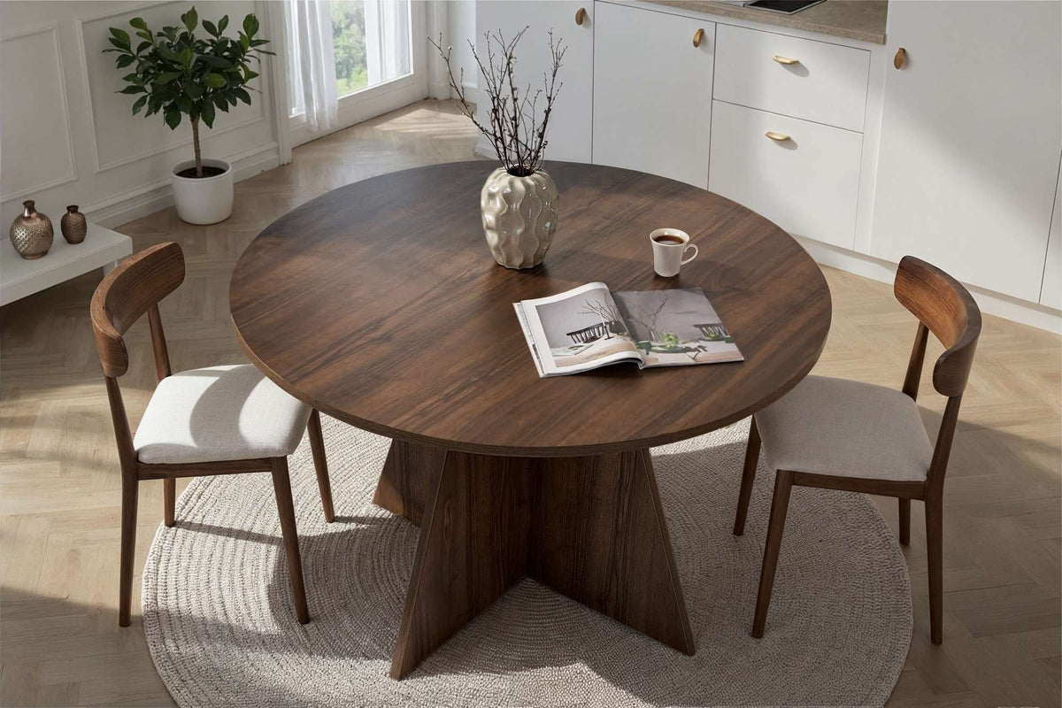 Rani Home Yemek Masası Venedik Cevizi 120 Cm GA-5310