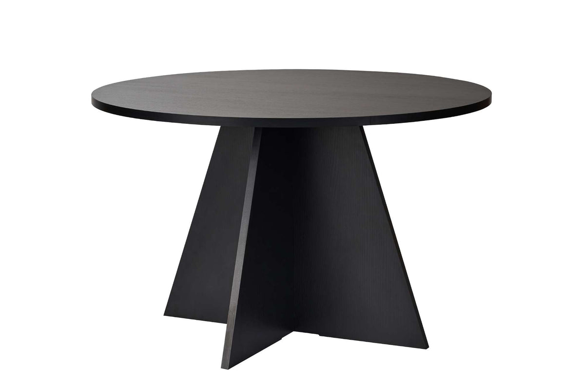 Rani Home Yemek Masası Ahşap Desenli Siyah 120 Cm GA-5311