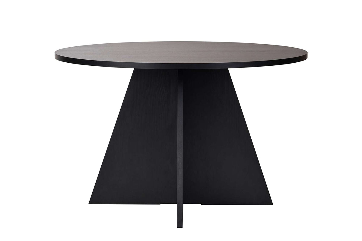 Rani Home Yemek Masası Ahşap Desenli Siyah 120 Cm GA-5311