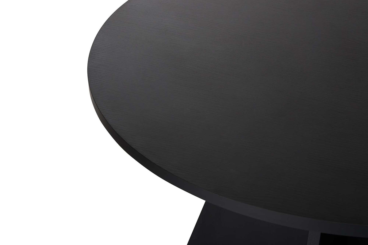 Rani Home Yemek Masası Ahşap Desenli Siyah 120 Cm GA-5311