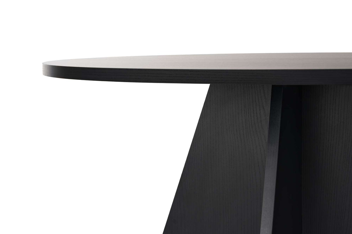 Rani Home Yemek Masası Ahşap Desenli Siyah 120 Cm GA-5311