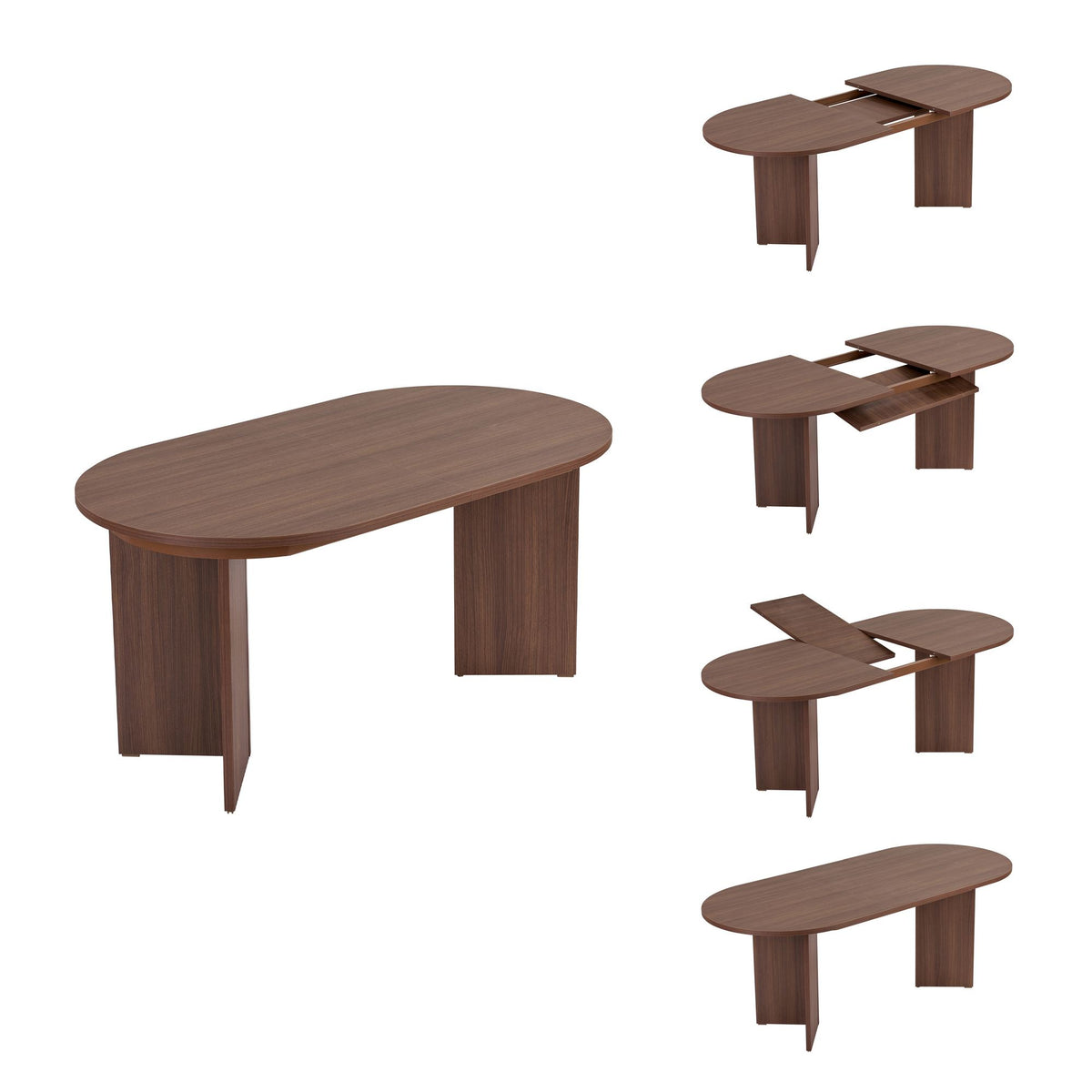 Rani Home Açılır Yemek Masası Milano Ceviz 160 - 200 Cm GA-5344