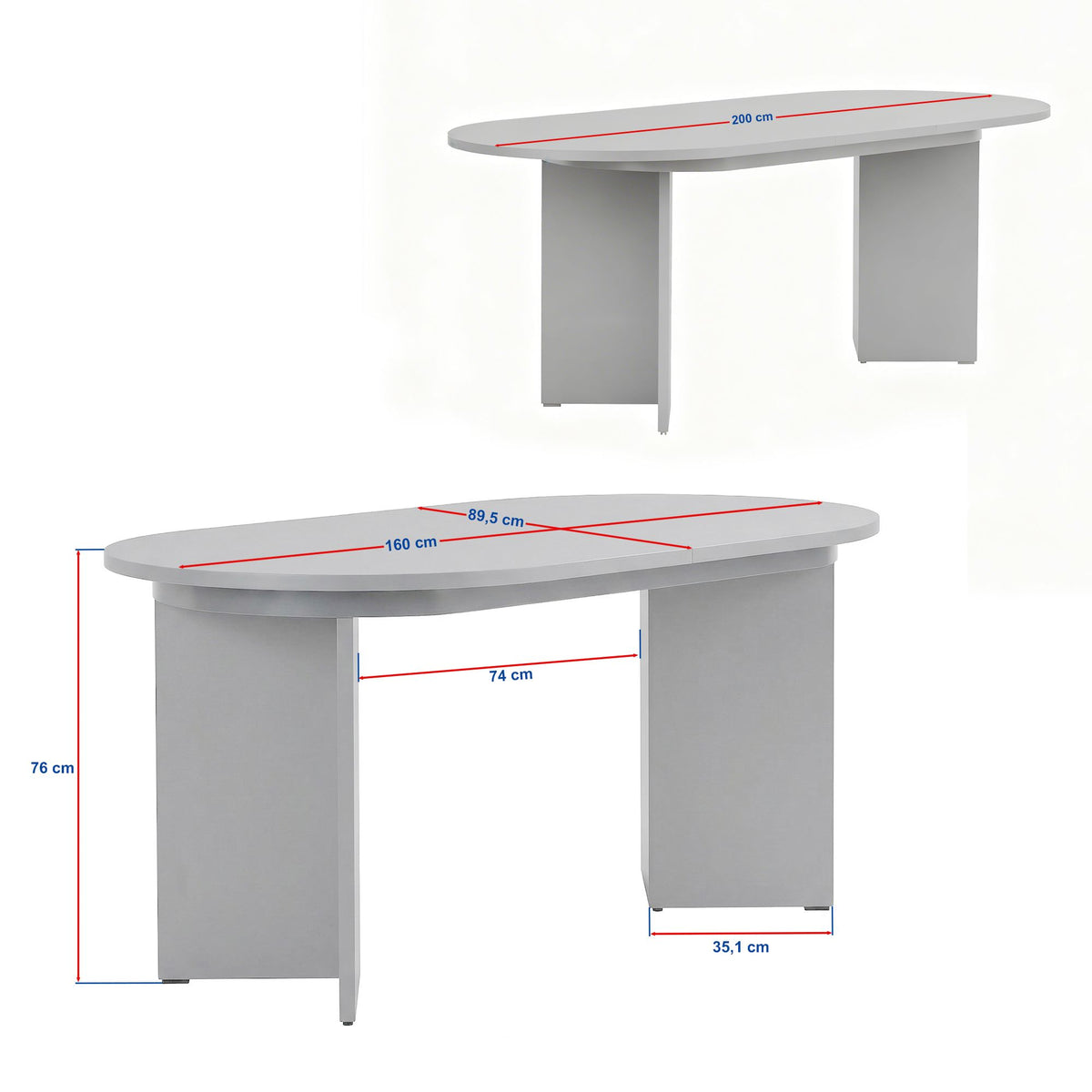 Rani Home Açılır Yemek Masası Milano Ceviz 160 - 200 Cm GA-5344