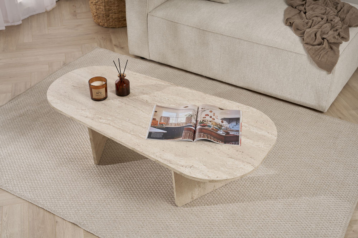 Rani Home Orta Sehpa Traverten 130 Cm AB-5412