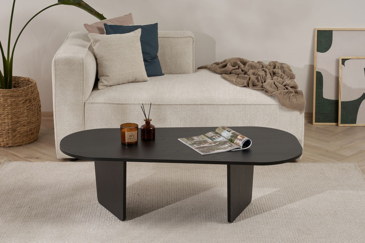 Rani Home Orta Sehpa Ahşap Desenli Siyah 130Cm AB-5415