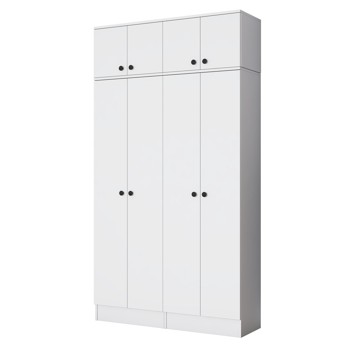 Rani EA146 Modern Portmanto 8 Kapaklı Raflı Askılı Ayakkabılık Vestiyer Beyaz