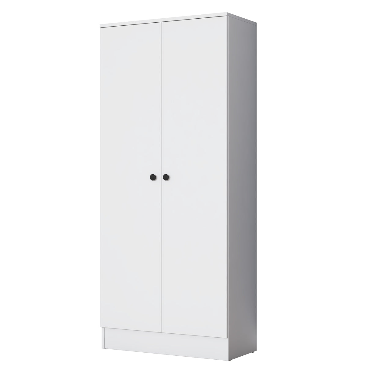 Rani EA148 modern beyaz portmanto 2 kapaklı raflı ayakkabılık vestiyer