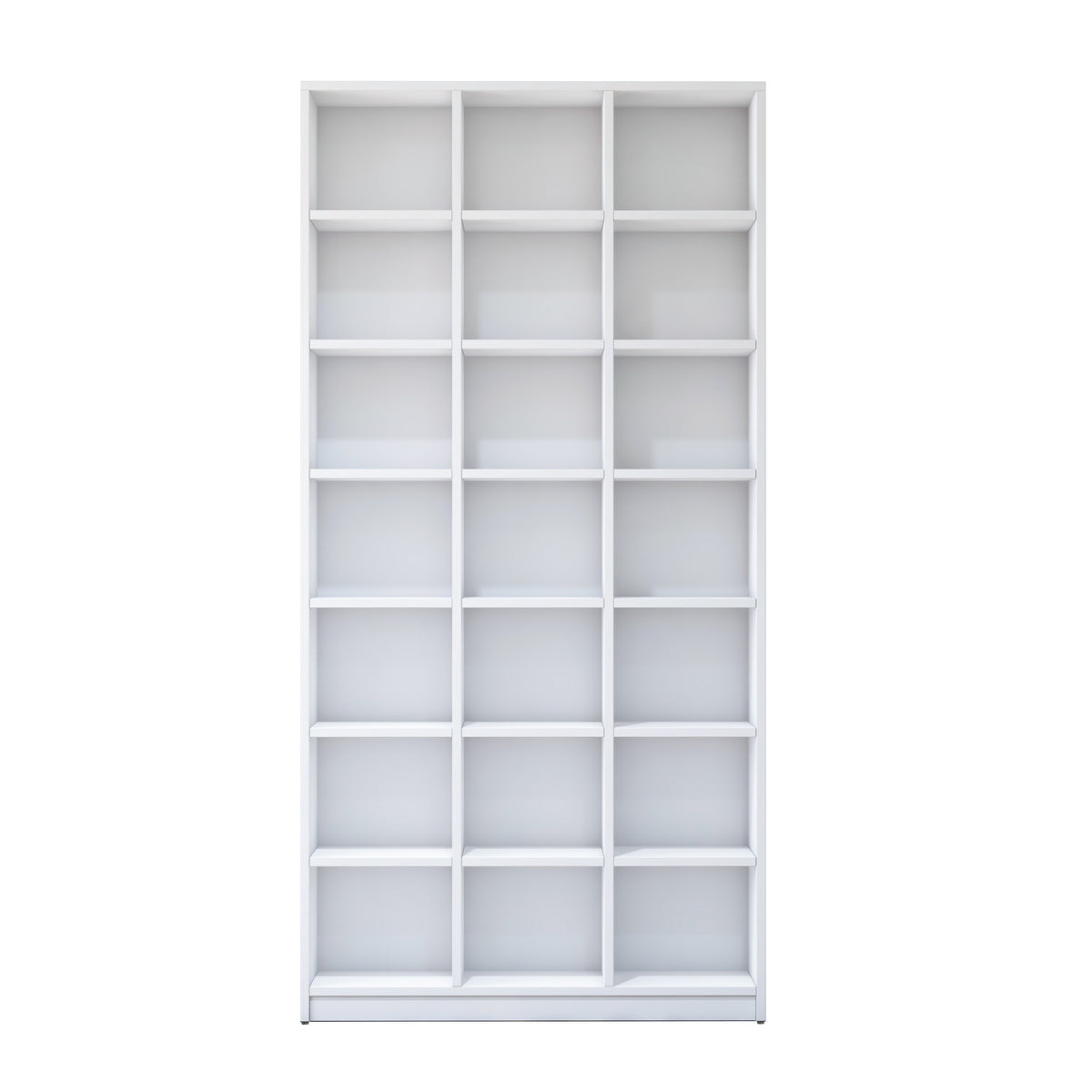 Rani HC142 Kitaplık 18 Raflı Çalışma Odası Kütüphane Modern Duvar Rafı Beyaz