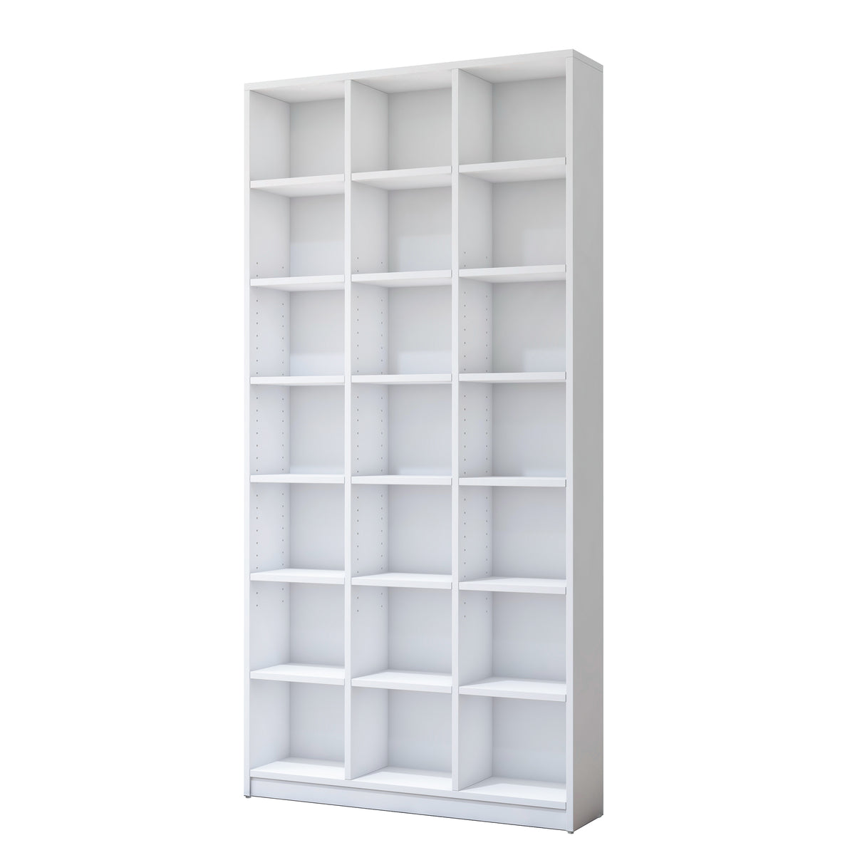 Rani HC142 Kitaplık 18 Raflı Çalışma Odası Kütüphane Modern Duvar Rafı Beyaz