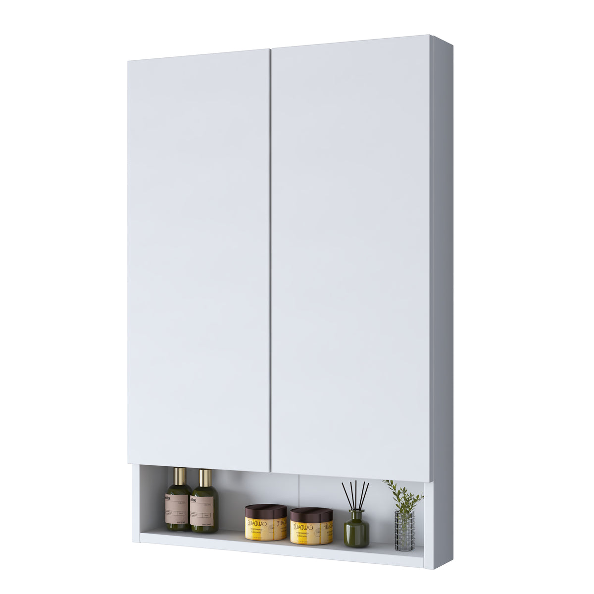 Rani KB111 Kapaklı Banyo Dolabı Raflı Klozet Üstü Çok Amaçlı Dolap Beyaz