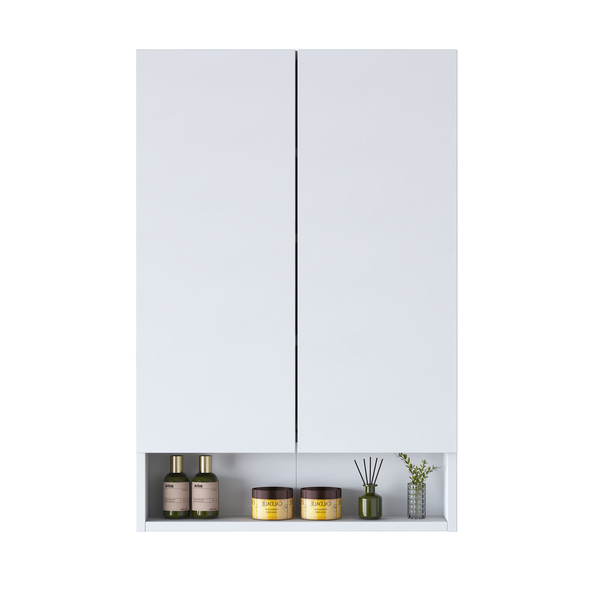 Rani KB111 Kapaklı Banyo Dolabı Raflı Klozet Üstü Çok Amaçlı Dolap Beyaz