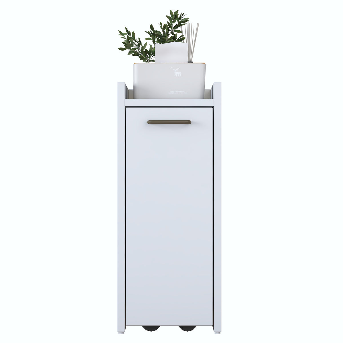Rani KC108 Banyo Dolabı Tekerlekli Raflı Çekmeceli Çok Amaçlı Dolap Beyaz