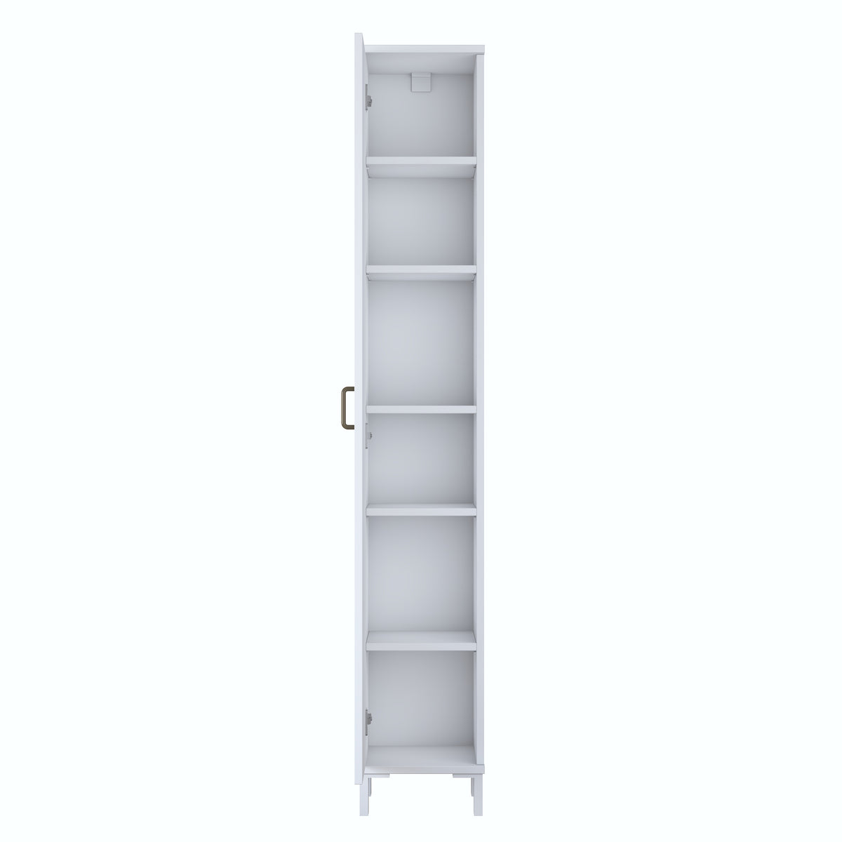 Rani KC111 Banyo Dolabı Tek Kapaklı 5 Raflı Çok Amaçlı Dolap Beyaz