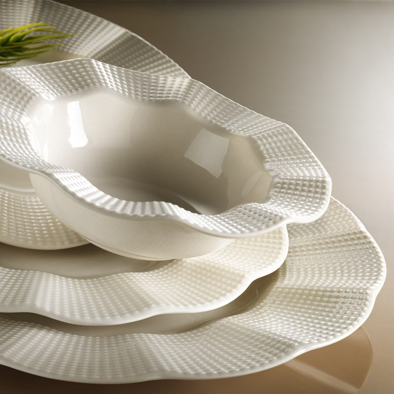 Rani Home Yemek Takımı (24 Parça) Kütahya Porselen Krem HE-6829