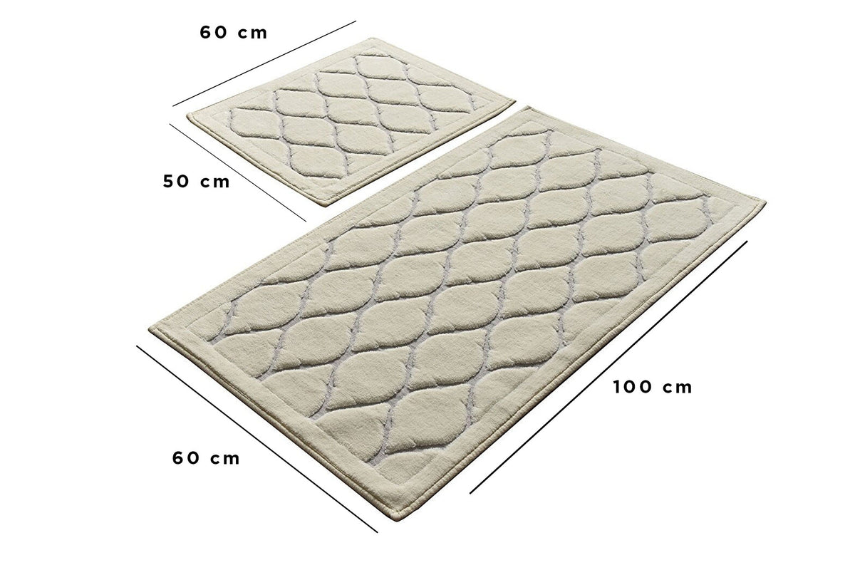 Rani Home Banyo Paspası Seti  Ekru BA-6267