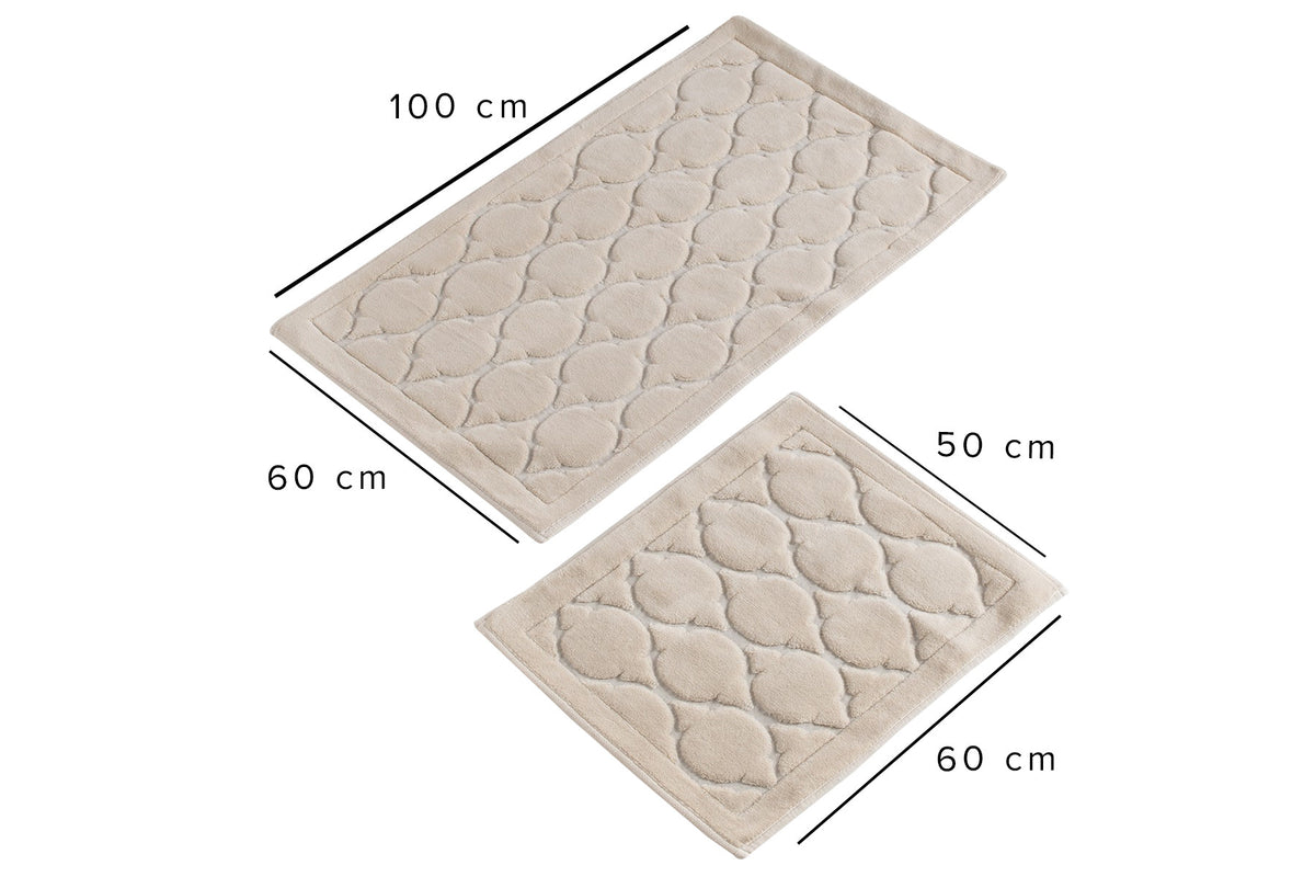 Rani Home Banyo Paspası Seti  Bej BA-6268