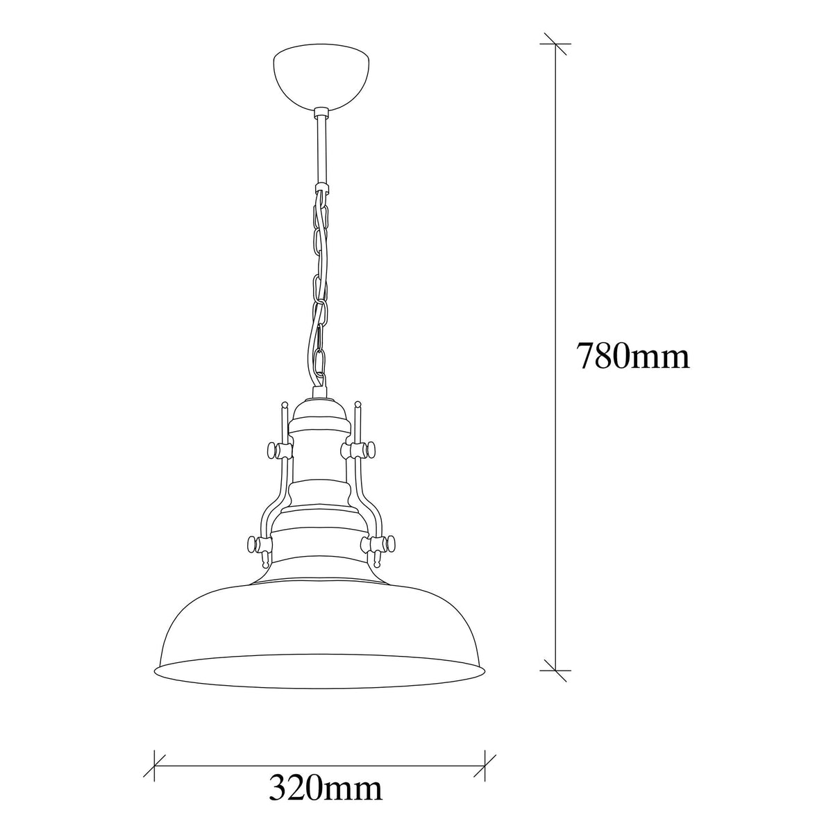 Rani Home Avize Siyah  AA-6018