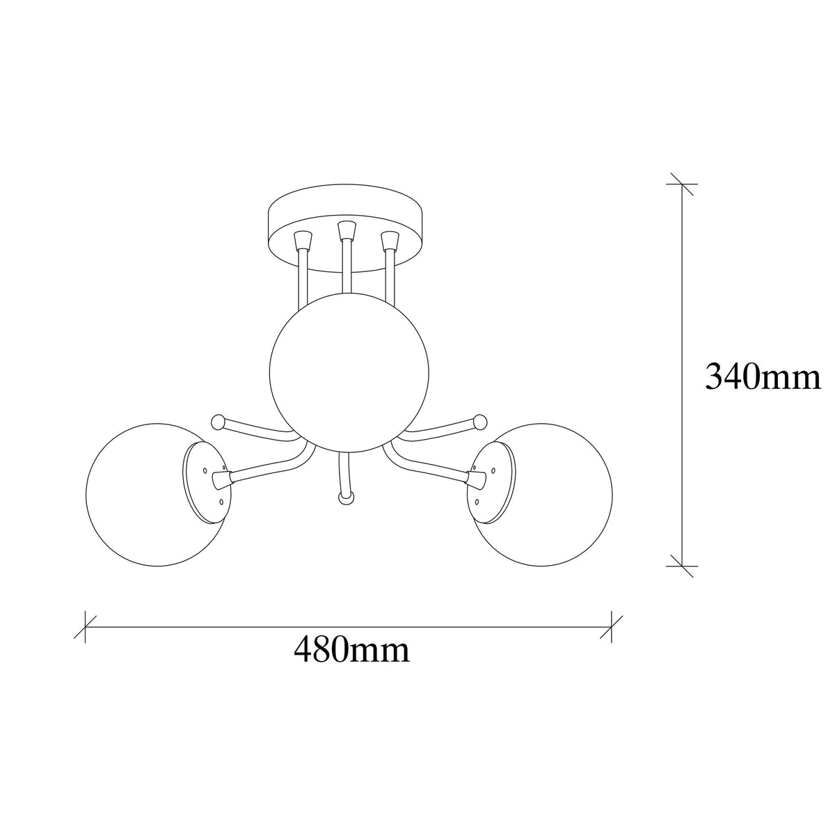 Rani Home Avize Altın - 
Beyaz  AA-6119