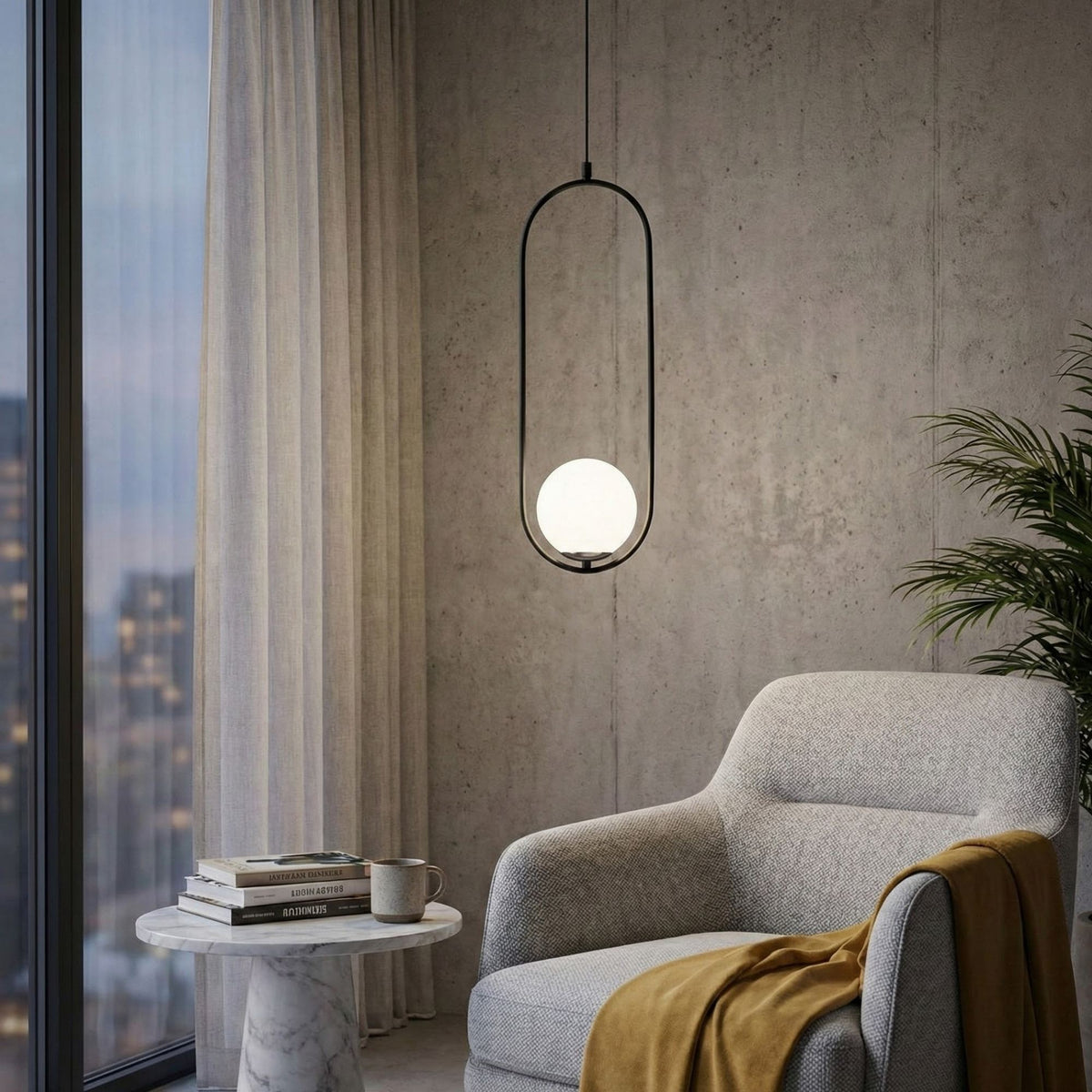 Rani Home Avize Siyah - 
Beyaz  AA-6091