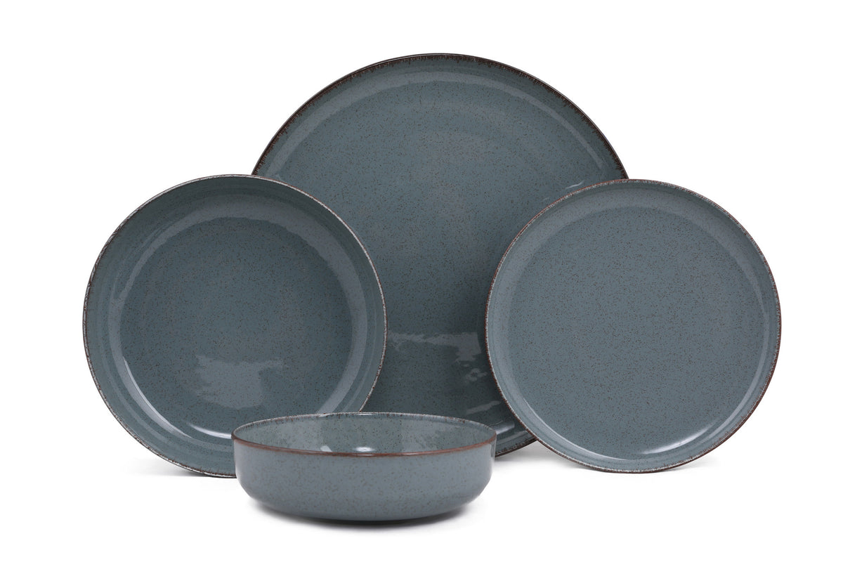 Rani Home Yemek Takımı (24 Parça) Kütahya Porselen Mavi HE-6833