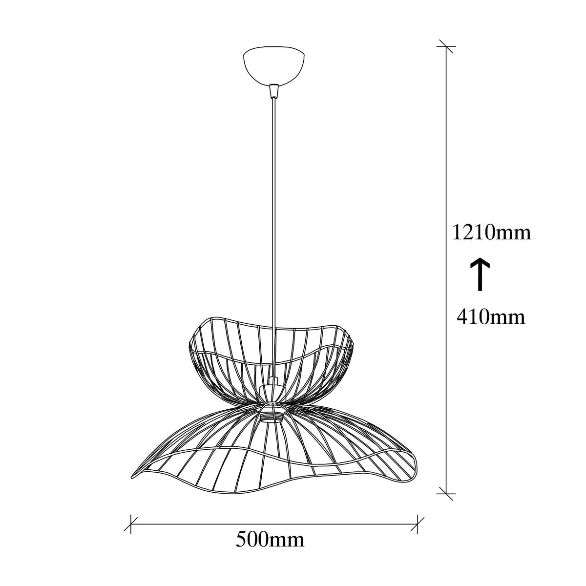 Rani Home Avize Siyah  AA-6067