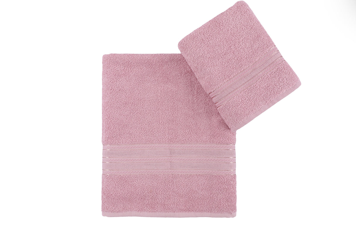 Rani Home Banyo Havlusu Seti  Gül Kurusu BD-6360