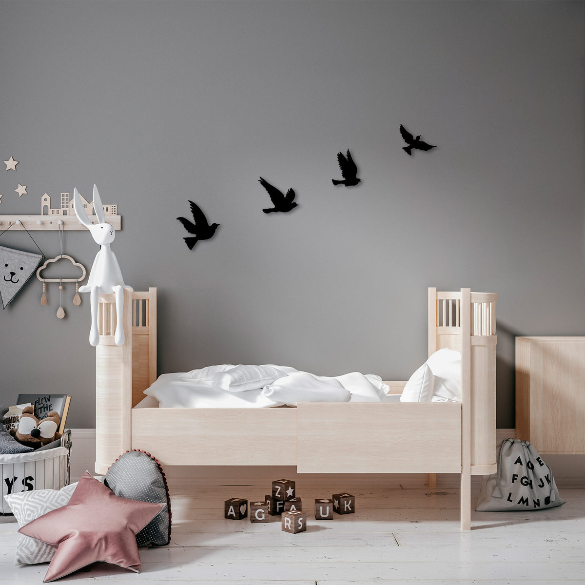 Rani Home Dekoratif Metal Duvar Aksesuarı Siyah AC-5887
