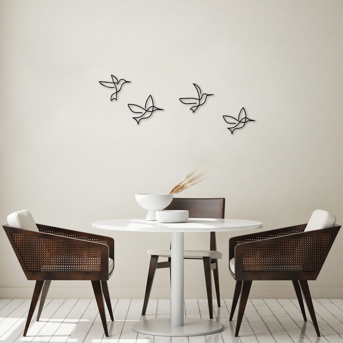 Rani Home Dekoratif Metal Duvar Aksesuarı Siyah AC-5899