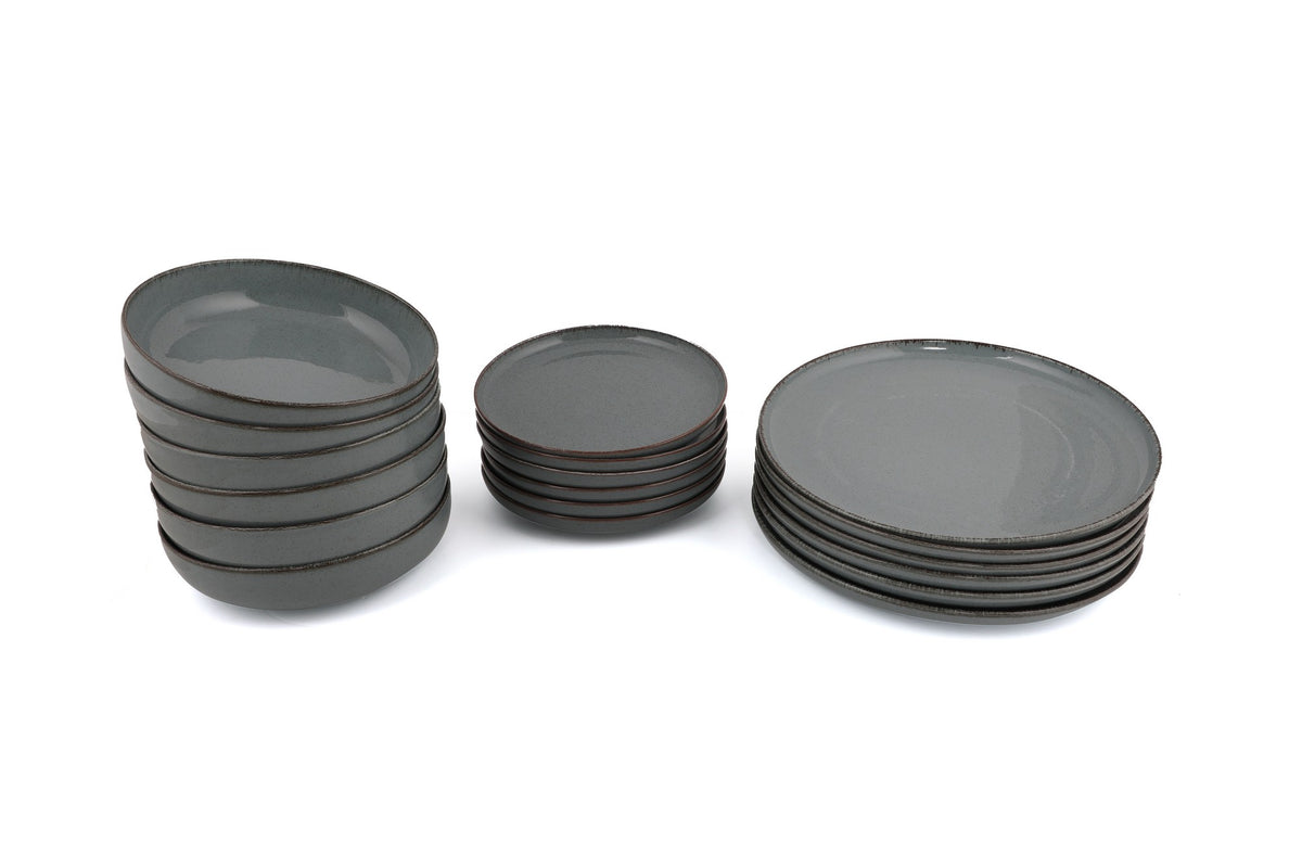 Rani Home Yemek Takımı (18 Parça) Kütahya Porselen Mavi HD-6843