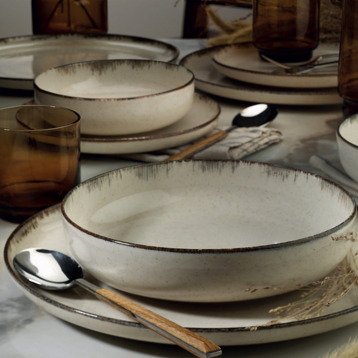 Rani Home Yemek Takımı (18 Parça) Kütahya Porselen Tarçın HD-6844