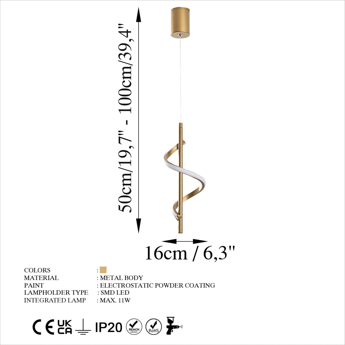 Rani Home Avize Altın  AA-6102