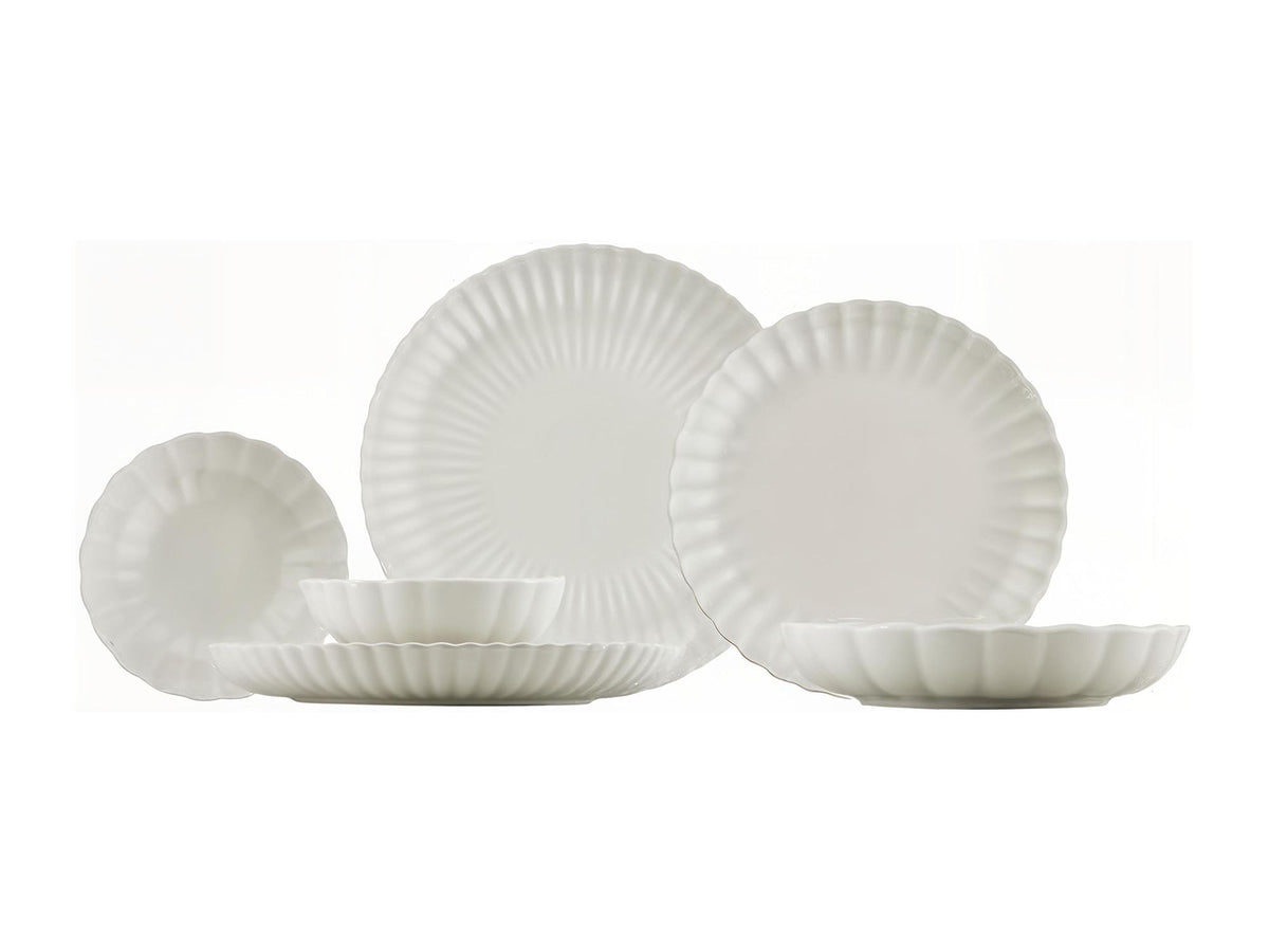 Rani Home Yemek Takımı (18 Parça) Kütahya Porselen Beyaz HD-6923
