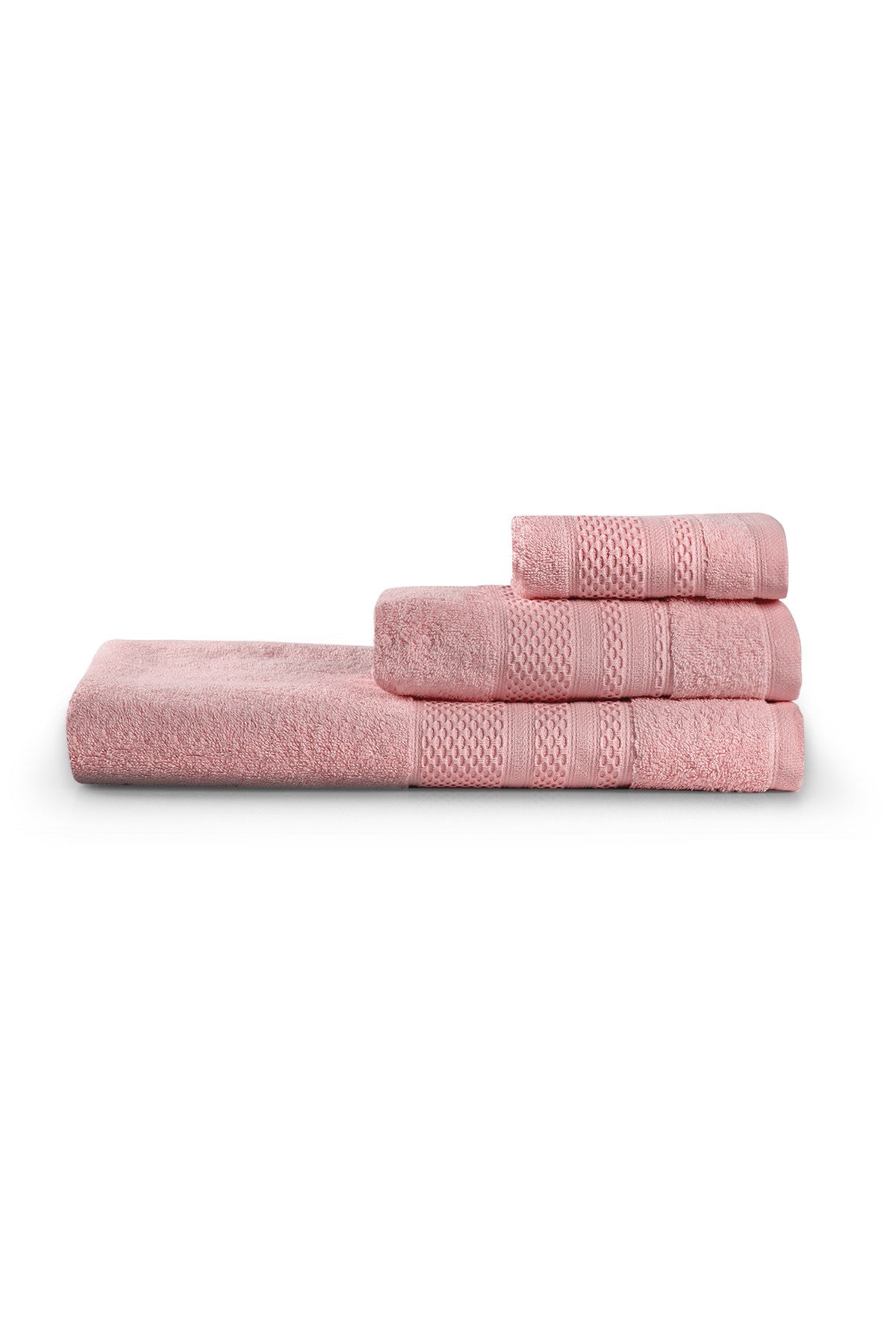 Rani Home Banyo Havlusu Seti  Gül Kurusu BD-6373