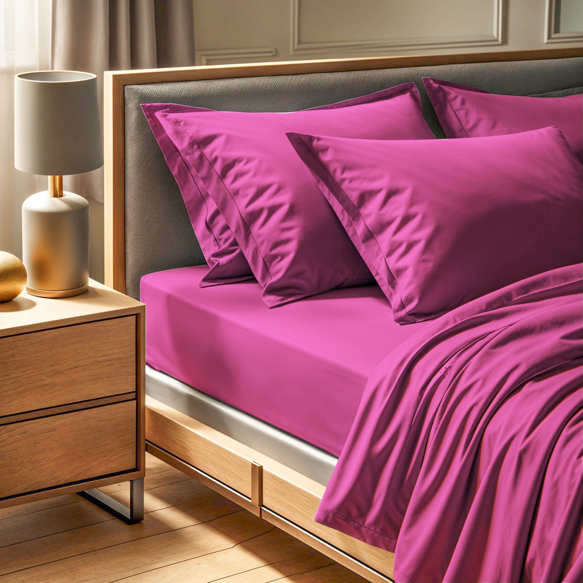 Rani Home  Çift Kişilik Çarşaf Gül Kurusu CF-6339