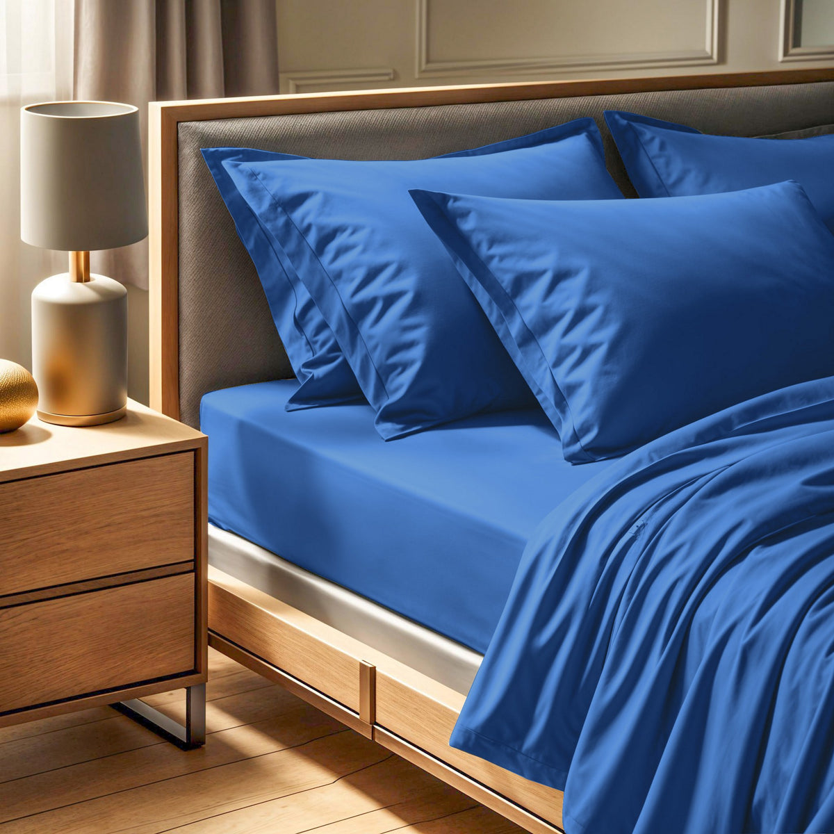 Rani Home  Çift Kişilik Çarşaf Mavi CF-6350