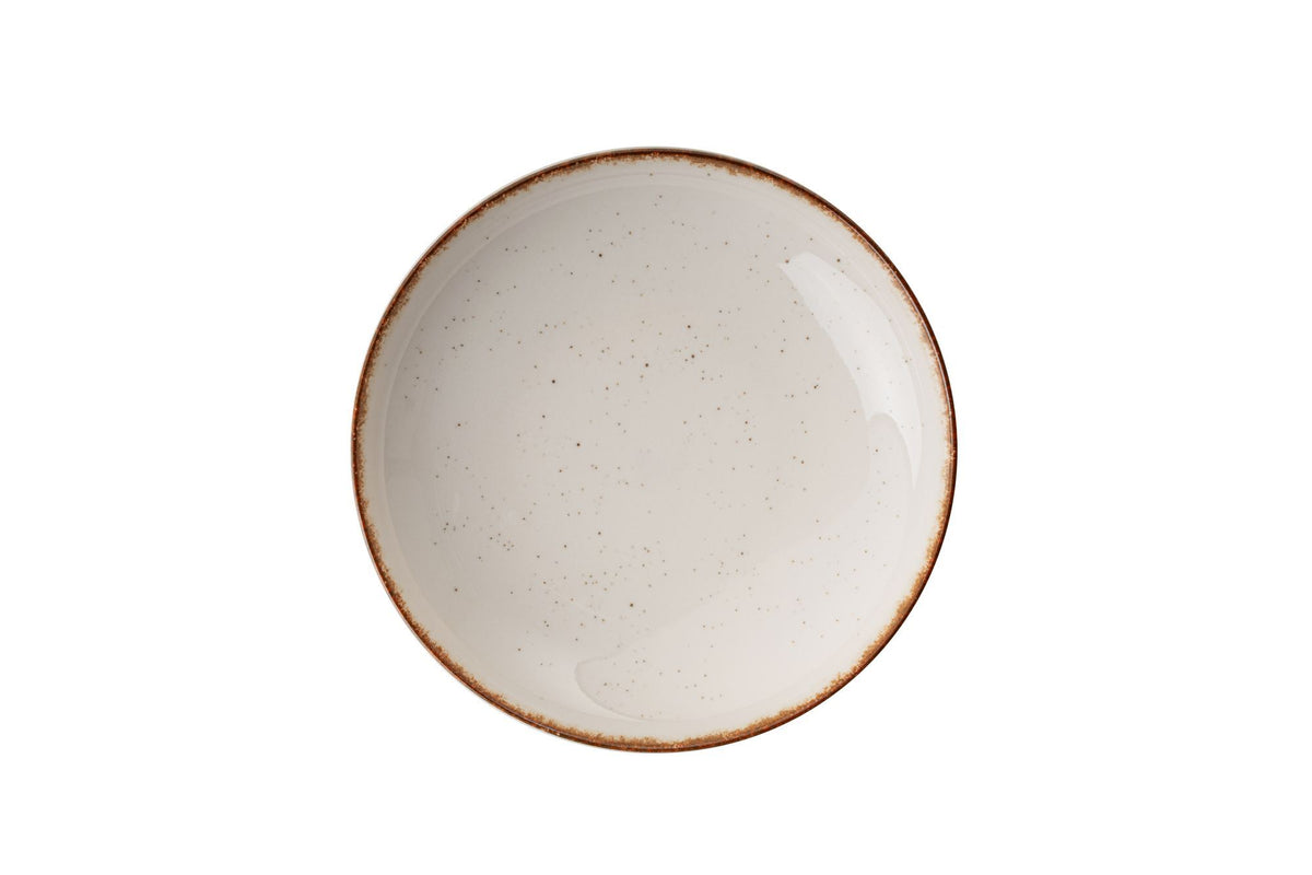 Rani Home Yemek Takımı (24 Parça) Güral Porselen Beyaz - Kahverengi HE-6769