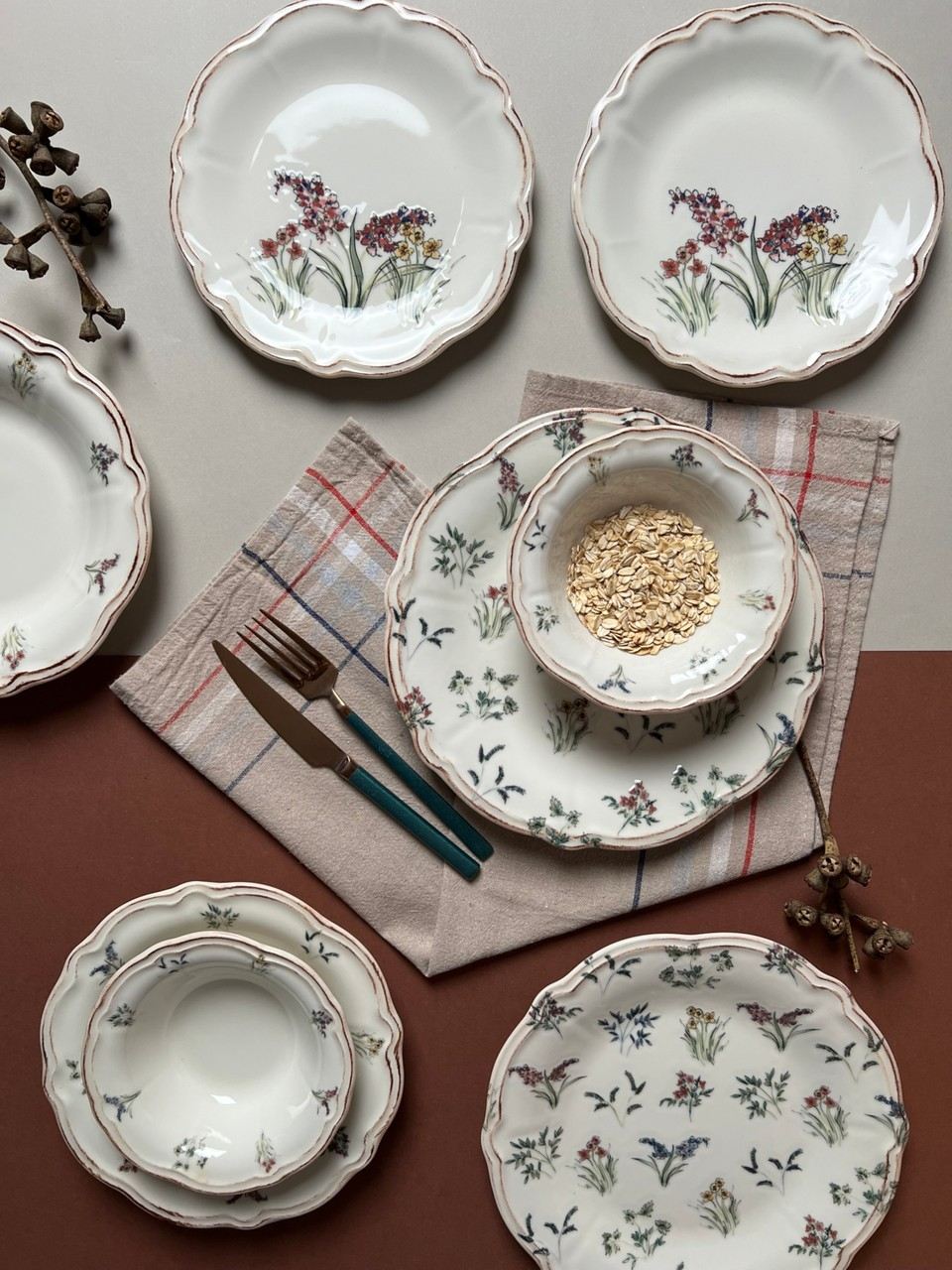 Rani Home Yemek Takımı (24 Parça) Hermia Çok Renkli HE-6932