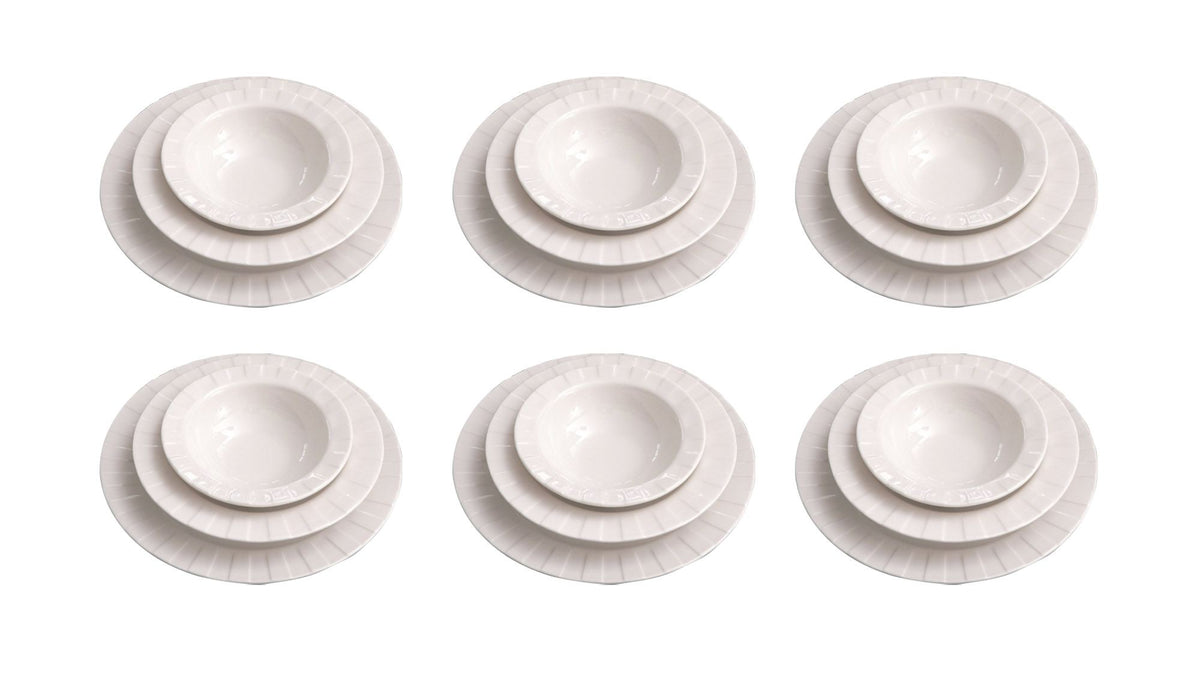 Rani Home Yemek Takımı (18 Parça) Beyaz HD-6941