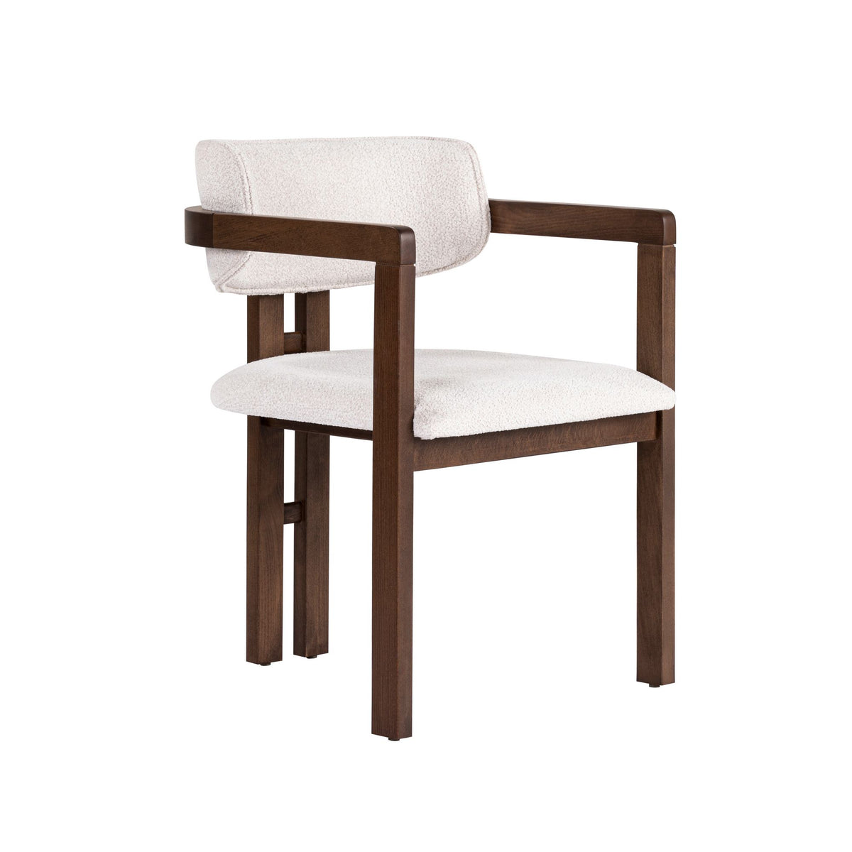 Rani Home Sandalye Beyaz - Koyu Ceviz 54 Cm GB-5760