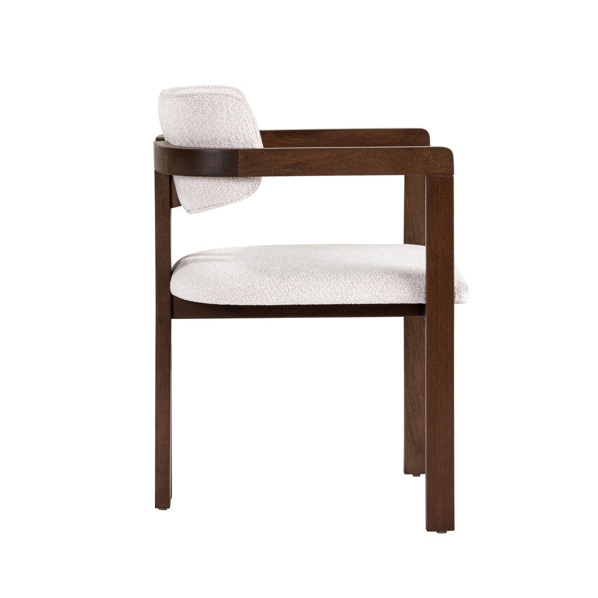 Rani Home Sandalye Beyaz - Koyu Ceviz 54 Cm GB-5760