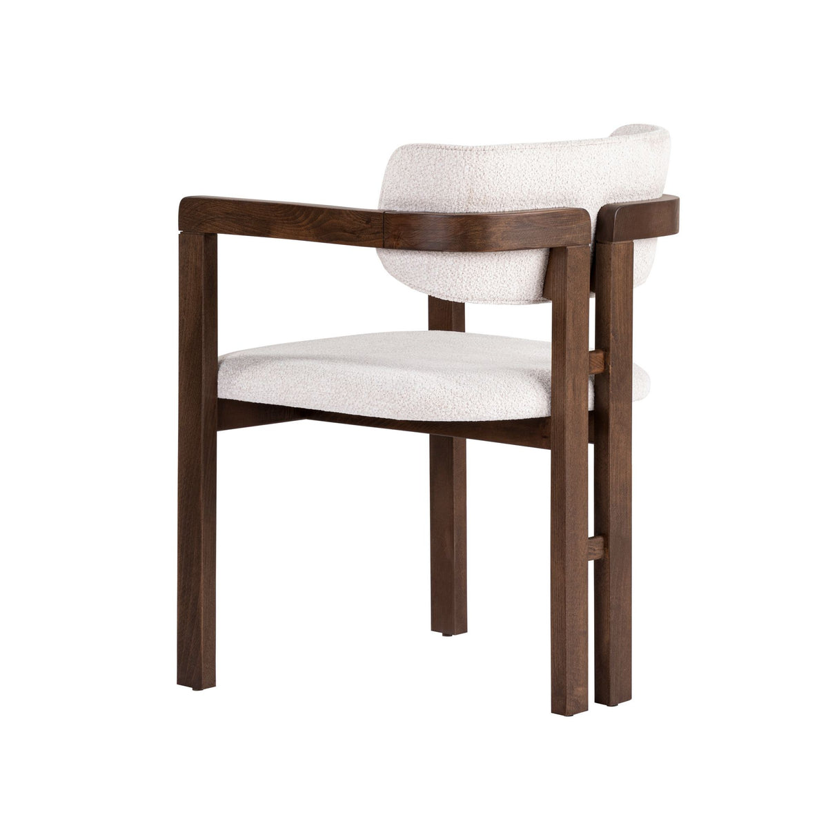 Rani Home Sandalye Beyaz - Koyu Ceviz 54 Cm GB-5760