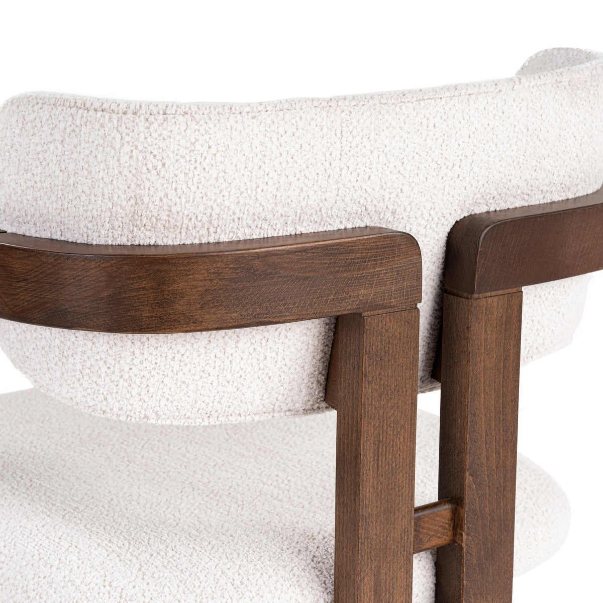 Rani Home Sandalye Beyaz - Koyu Ceviz 54 Cm GB-5760
