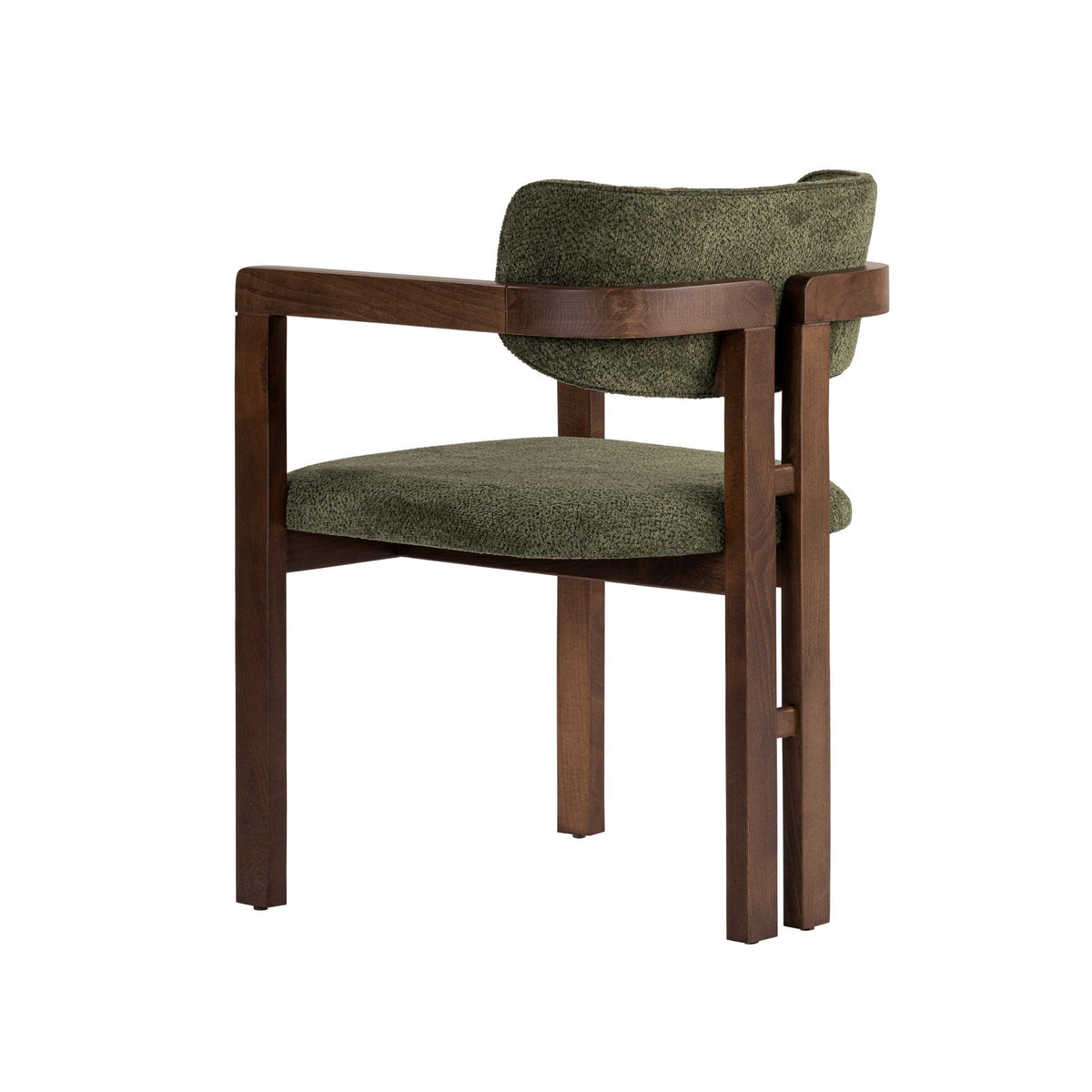 Rani Home Sandalye Yeşil - Koyu Ceviz 54 Cm GB-5761