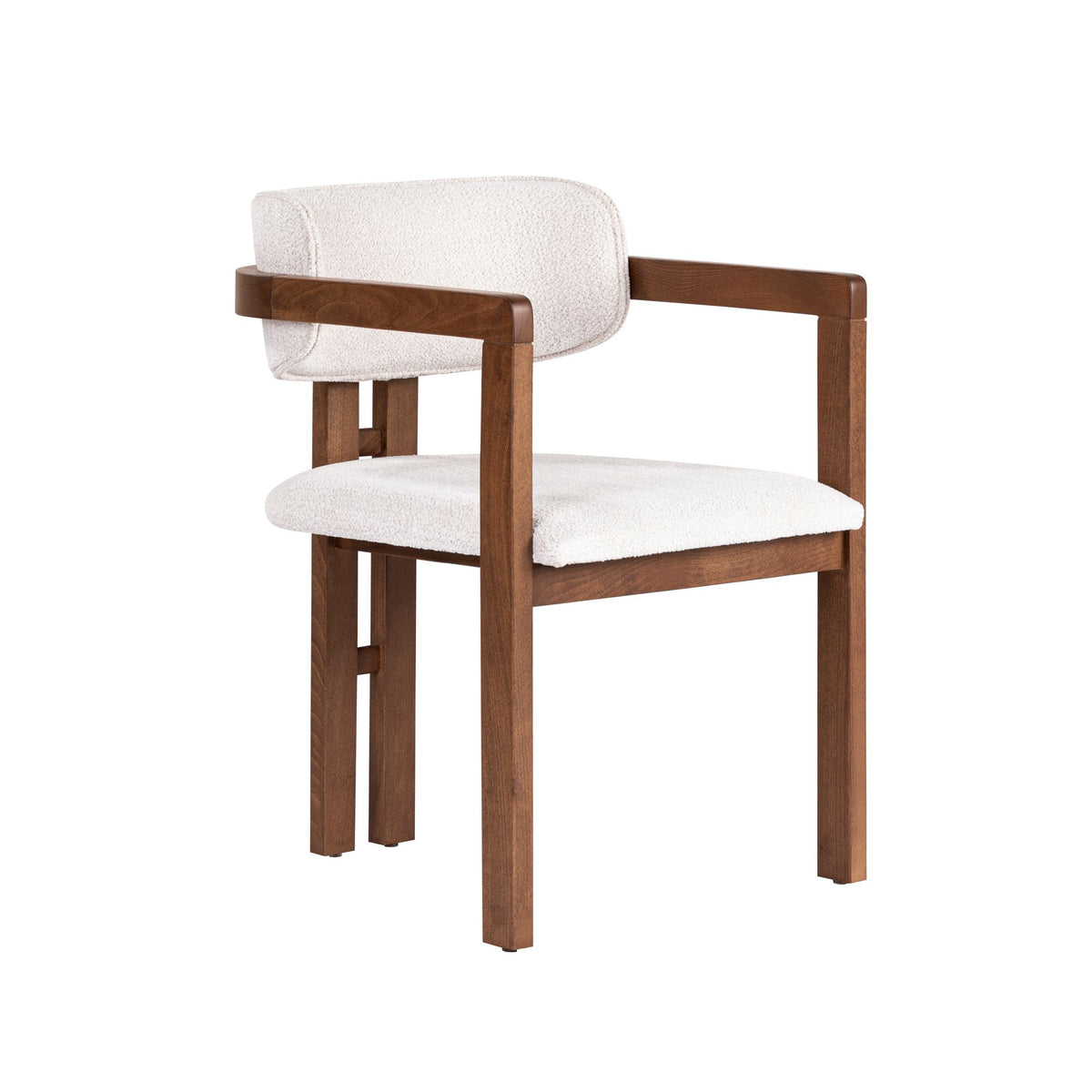 Rani Home Sandalye Beyaz - Ceviz 54 Cm GB-5758