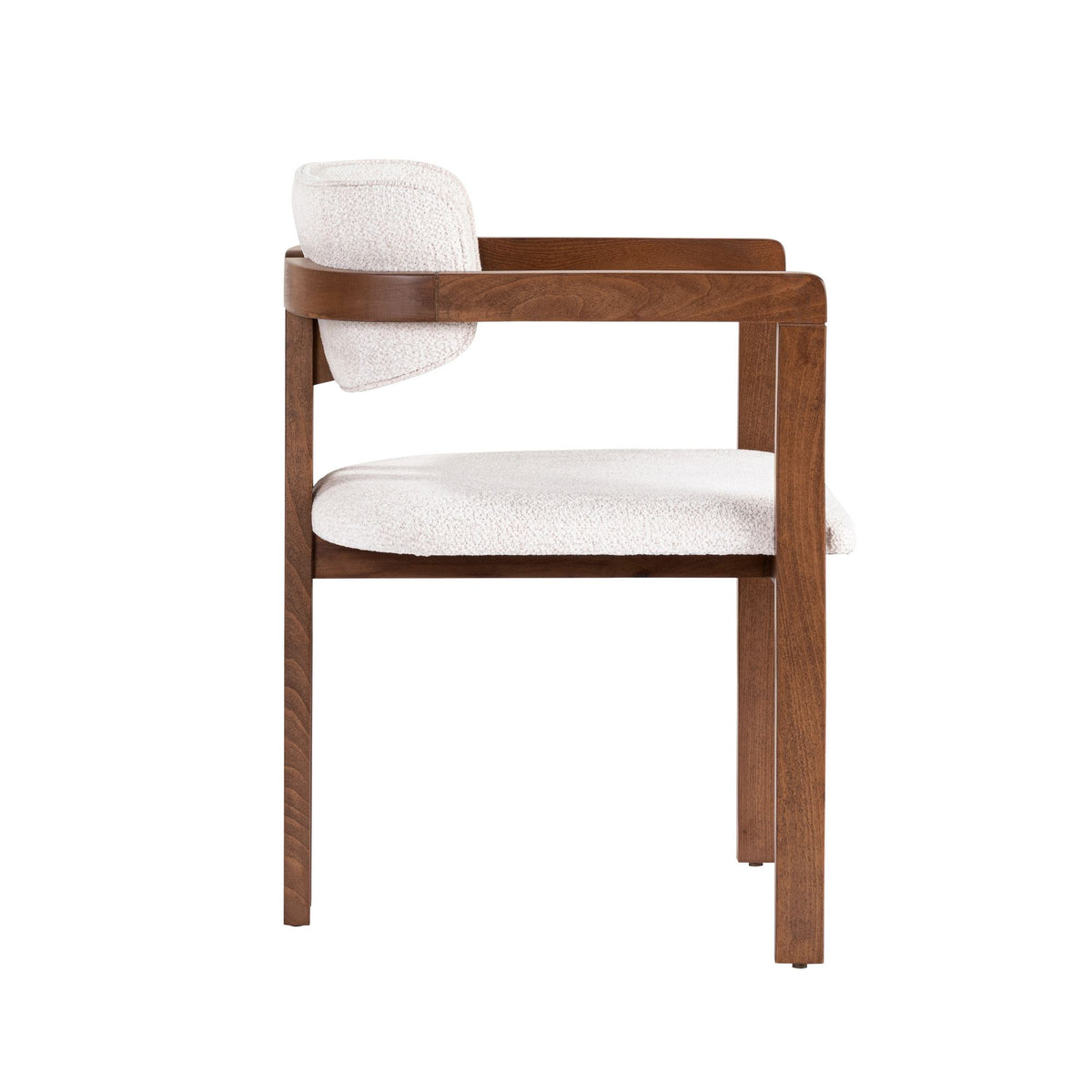 Rani Home Sandalye Beyaz - Ceviz 54 Cm GB-5758