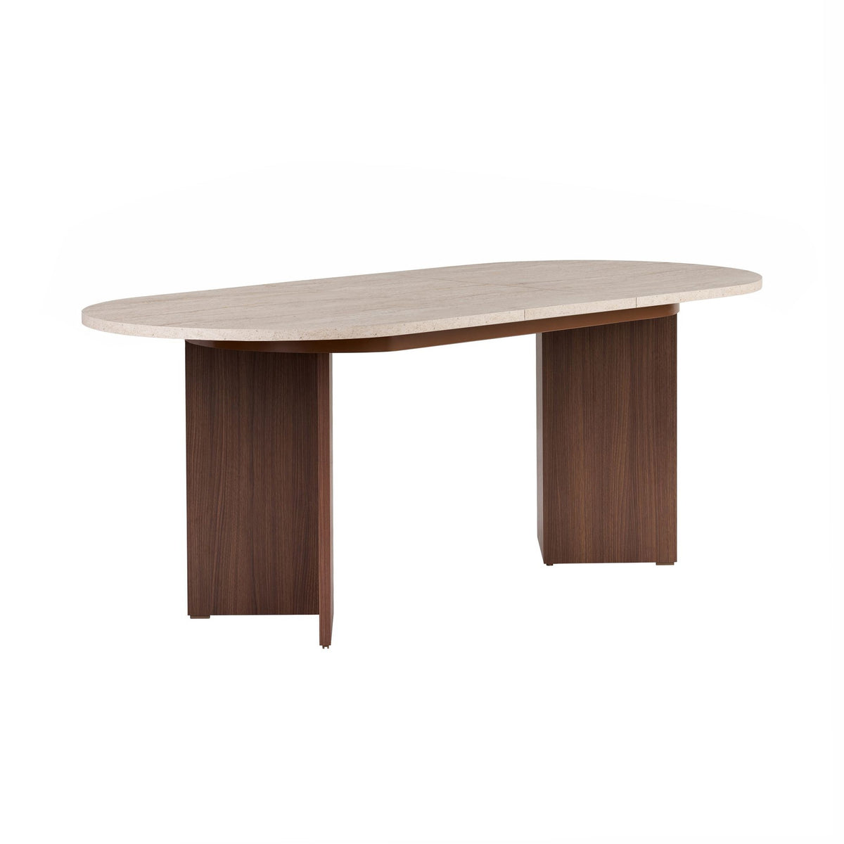 Rani Home Yemek Masası Traverten - Milano Ceviz GA-5931