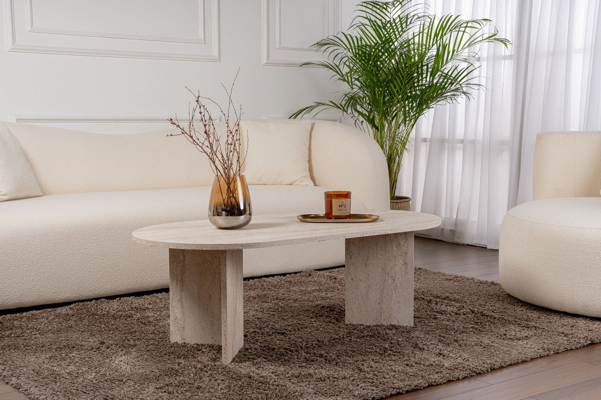 Rani Home Orta Sehpa Traverten 119 Cm AB-5289