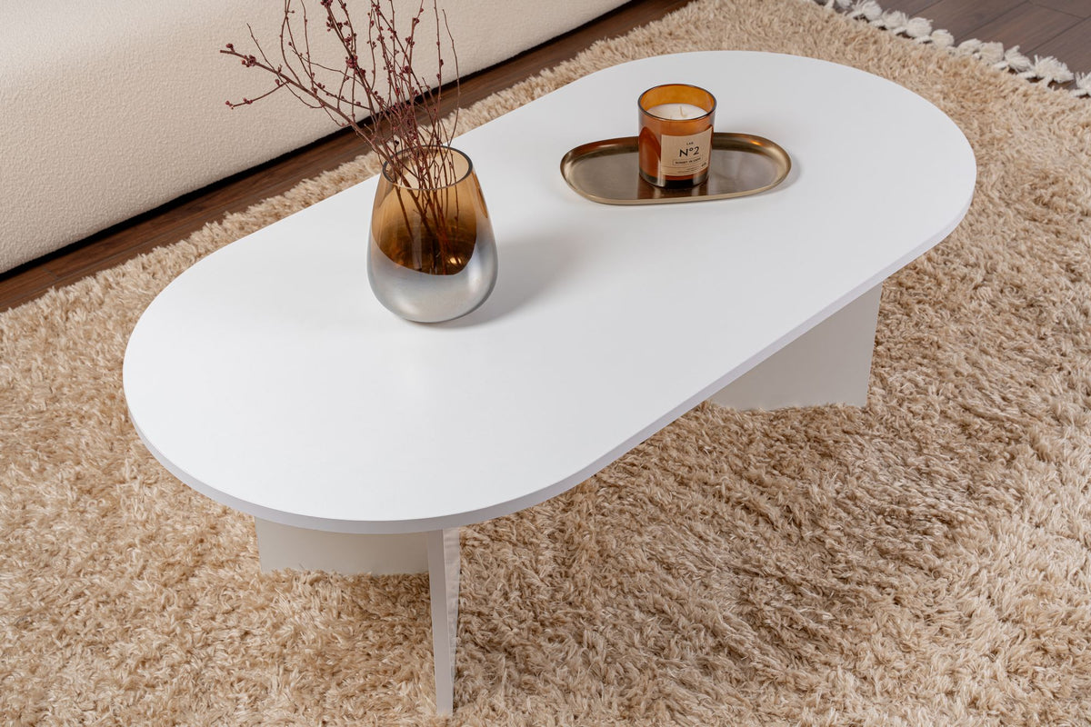 Rani Home Orta Sehpa Beyaz 119 Cm AB-5295